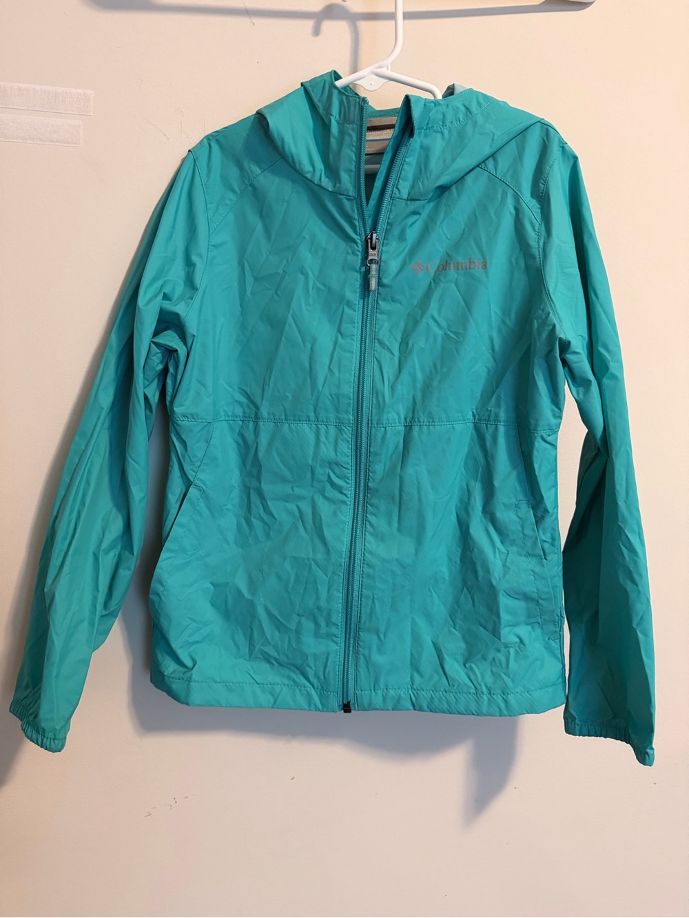 Columbia Kids Teal Hooded Raincoat